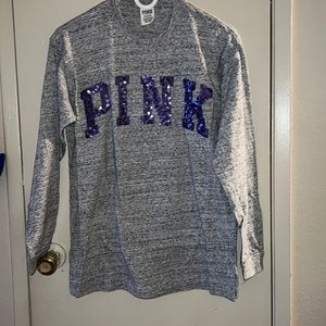 VS Pink Long Sleeves Tee 🍄🍄
